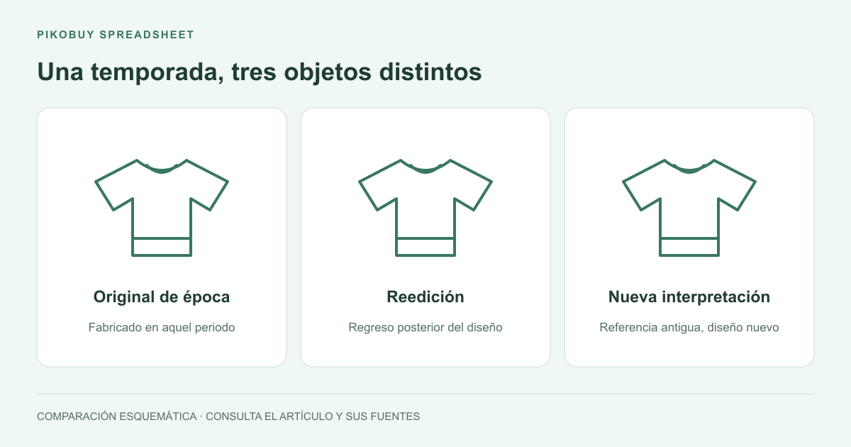 Una temporada, tres objetos diferentes