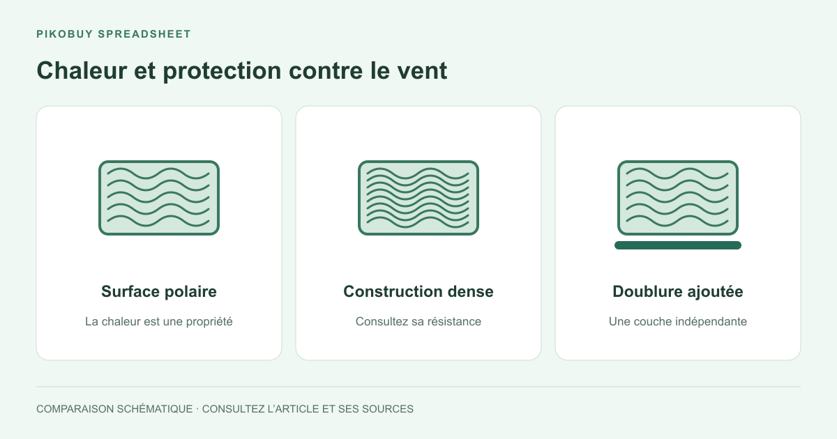 Chaleur et protection contre le vent