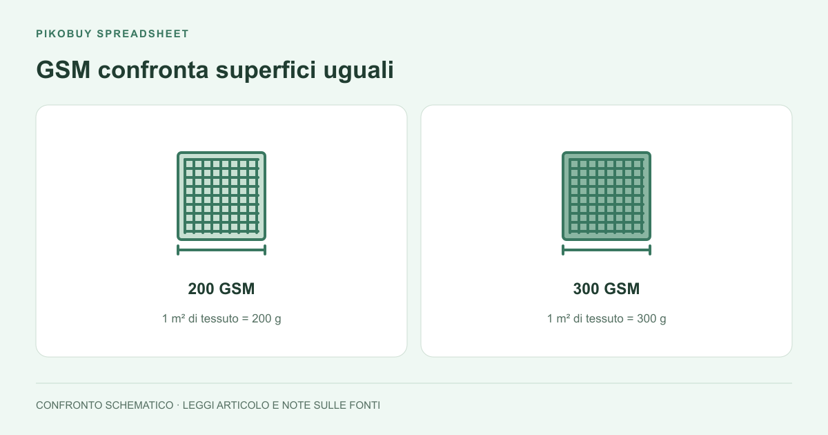 GSM confronta superfici uguali