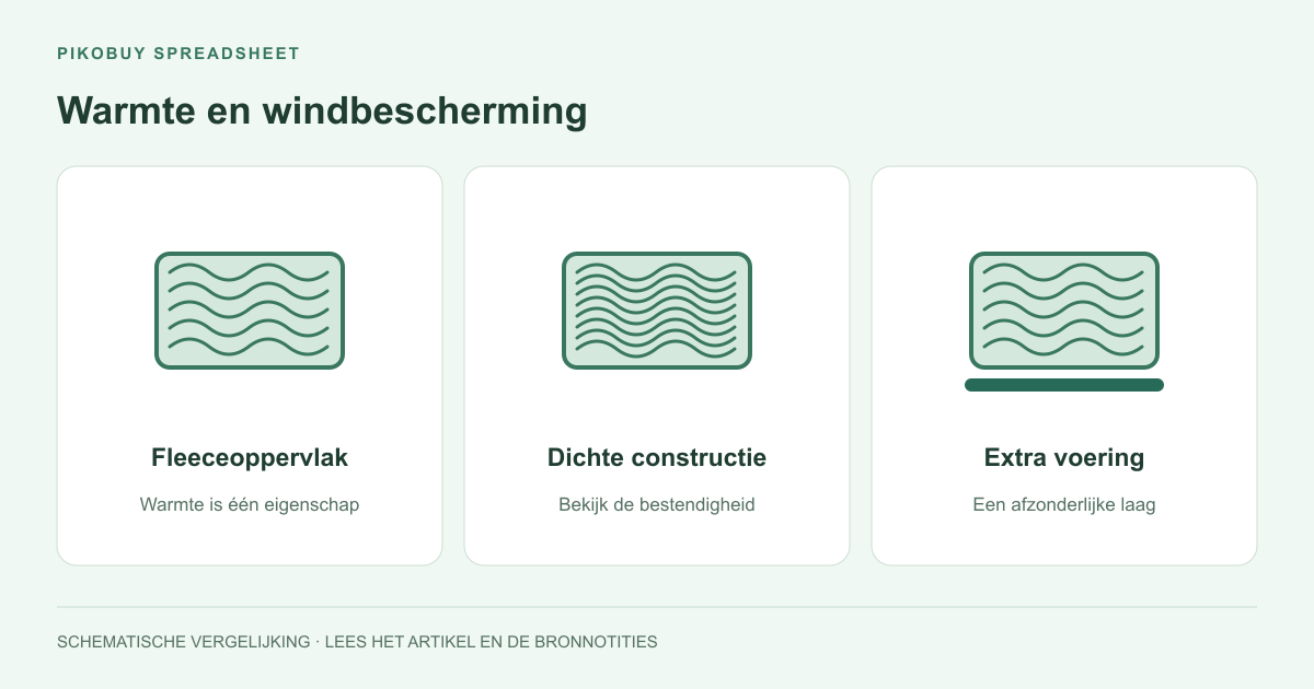 Warmte en windbescherming
