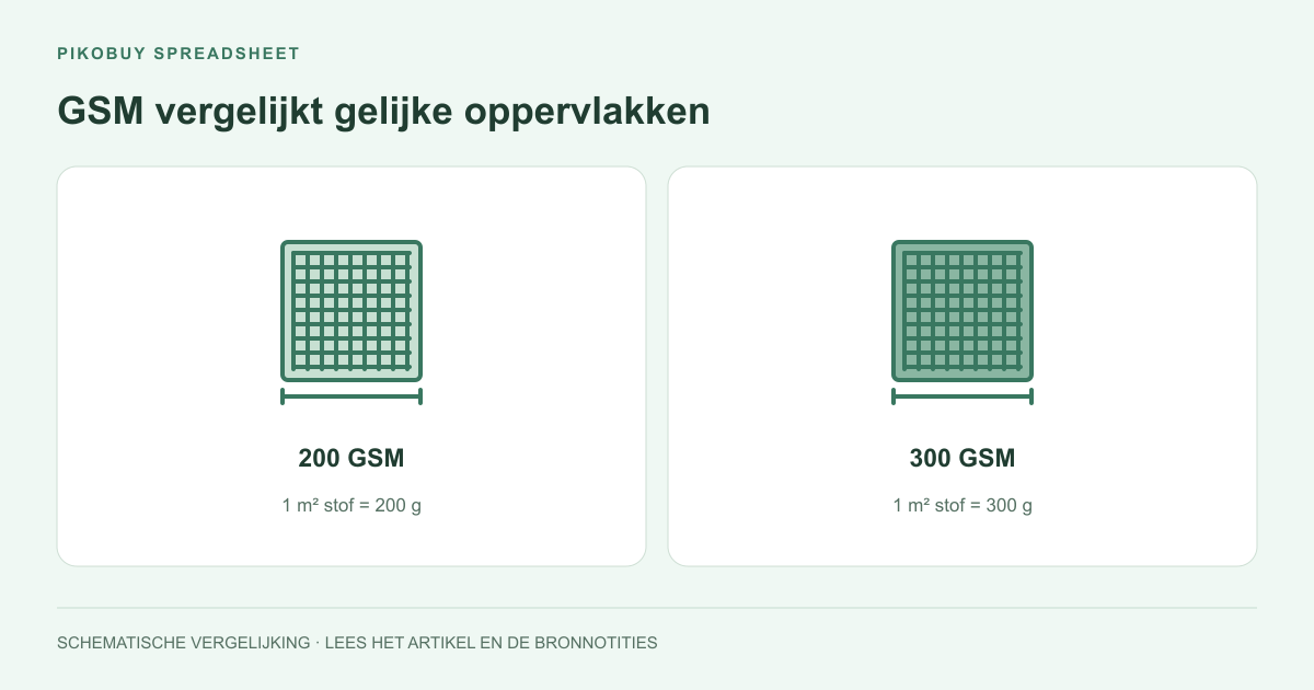 GSM vergelijkt gelijke oppervlakken