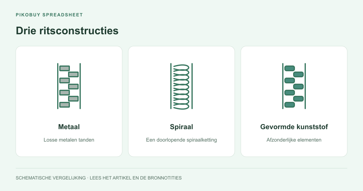 Drie ritsconstructies