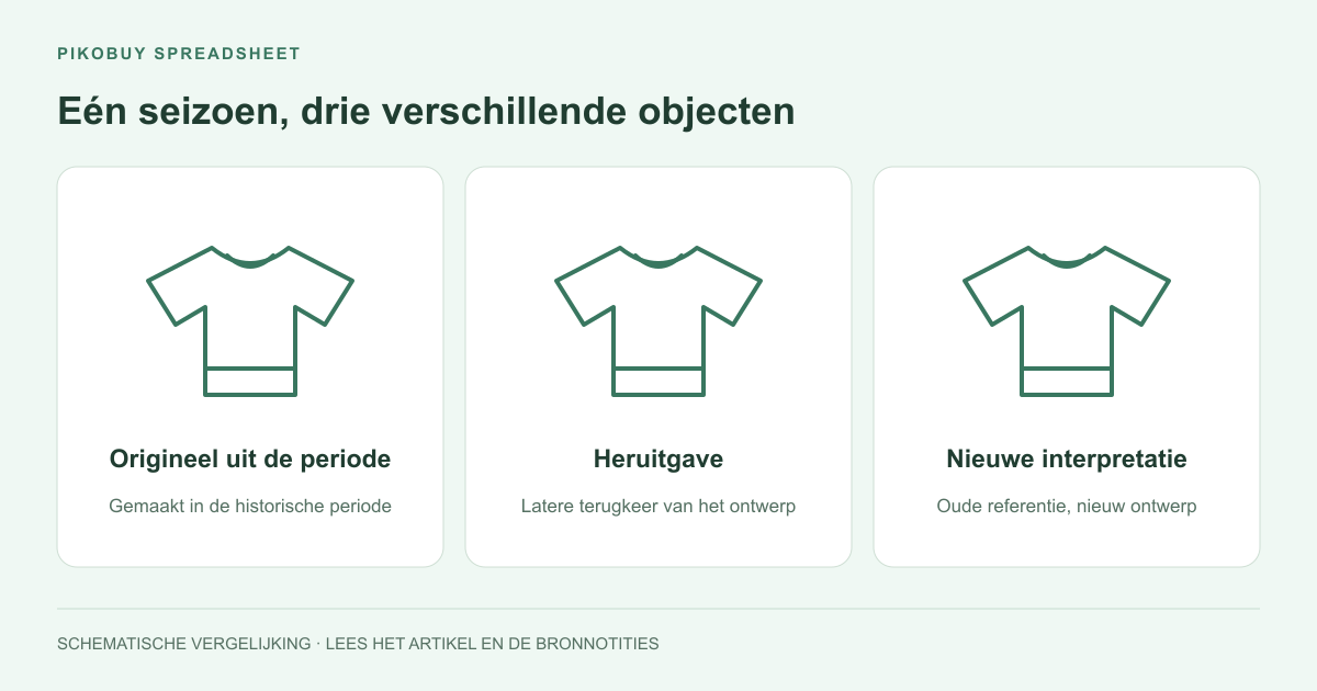 Eén seizoen, drie verschillende objecten
